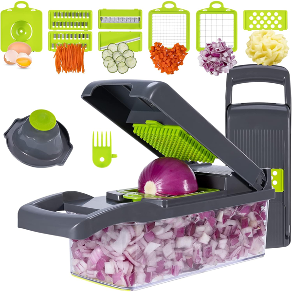 16in1 Vegetable Chopper Veggie Slicer with Box and Accessories