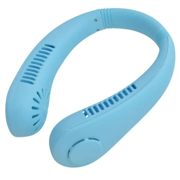 Leafless Hanging Neck Fan With Adjustable Neck Band – Portable Rechargeable Neck Fan – Neck Fan For Summer