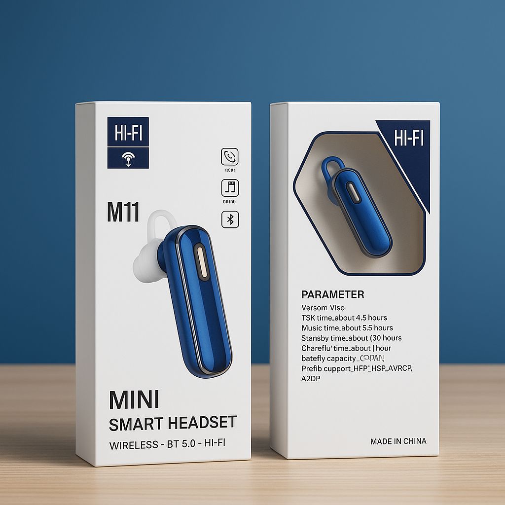 M11 Single Bluetooth with Charger and Box-Random Colours